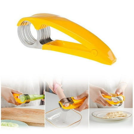 

Manual Banana Cutter Kitchen Multifunctional Salad Slicer Fruit Vegetable Cut Tool for Banana Sausage Strawberry Grape