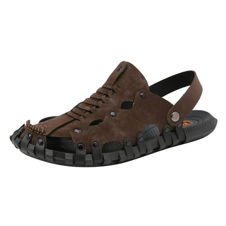 Cathalem Men Sandals Summer New Pattern Fashion Soft Sole Comfortable Trend Indoor And Outdoor Slippers Non Slip Beach Shoes Brown 39
Cathalem Men Sandals Summer New Pattern Fashion Soft Sole Comfortable Trend Indoor And Outdoor Slippers Non Slip Beach Shoes Brown 39