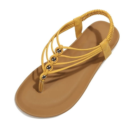 CBGELRT Sandles Womens Sandals Size 9 Women Summer Elastic Band Casual Open Toe Flat Comfortable Soft Sole Beach Shoes Sandals Womens Slide Sandals 
CBGELRT Sandles Womens Sandals Size 9 Women Summer Elastic Band Casual Open Toe Flat Comfortable Soft Sole Beach Shoes Sandals Womens Slide Sandals