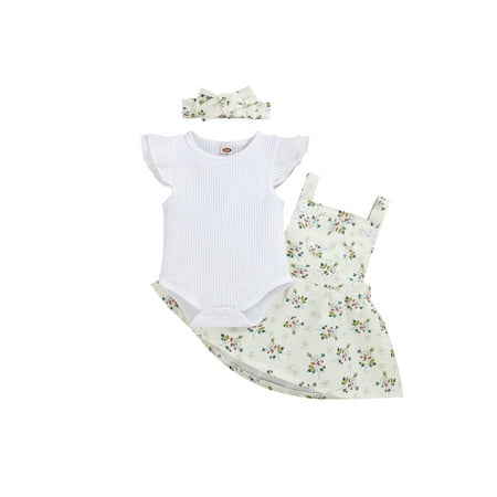 Gureui Toddler Infant Baby Girls Suit Fly Sleeve Round Neck Romper Tops + Summer Spring Casual Party Dress + Headband 3Pcs Clothes Set
Gureui Toddler Infant Baby Girls Suit Fly Sleeve Round Neck Romper Tops + Summer Spring Casual Party Dress + Headband 3Pcs Clothes Set