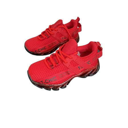 Difumos Children Breathable Lace Up Athletic Shoes Lightweight Round Toe Walking Fashion Trainers Red 2Y
Difumos Children Breathable Lace Up Athletic Shoes Lightweight Round Toe Walking Fashion Trainers Red 2Y
