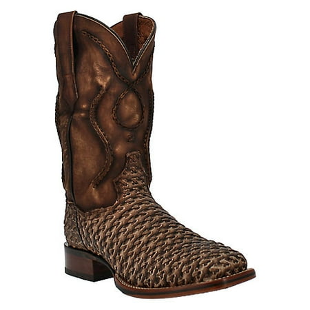 Dan Post Mens Stanley Square Toe Boots 8 EE Tan