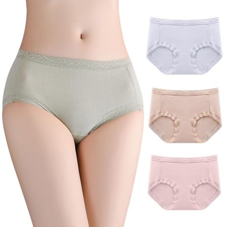 Aosijia Womens Panties 4 Pack Cotton Lace Briefs High-Waisted Smoothing Panty Underwear for Women Comfortable Underpants XL
Aosijia Womens Panties 4 Pack Cotton Lace Briefs High-Waisted Smoothing Panty Underwear for Women Comfortable Underpants XL