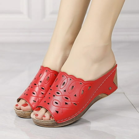 Hvyesh Wedge Sandals for Women Casual Summer Large Size Foreign Trade Slope With Fish Mouth Slippers Hollow Out Wear Shoes Size 6.5
Hvyesh Wedge Sandals for Women Casual Summer Large Size Foreign Trade Slope With Fish Mouth Slippers Hollow Out Wear Shoes Size 6.5