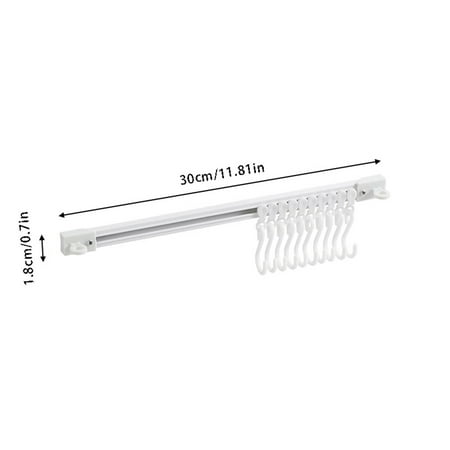 Kitchen Utensil Racks Rail Wall Mounted Utensil Hooks Rack Sliding Hanger Hooks For Kitchen Tools Towel White 15.7in/11.8in
Kitchen Utensil Racks Rail Wall Mounted Utensil Hooks Rack Sliding Hanger Hooks For Kitchen Tools Towel White 15.7in/11.8in