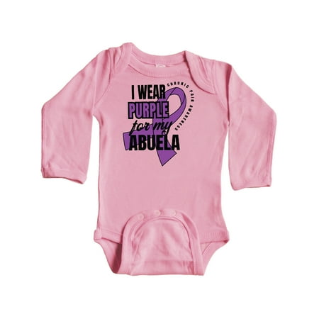 Inktastic Chronic Pain I Wear Purple For My Abuela Gift Baby Boy or Baby Girl Long Sleeve Bodysuit
Inktastic Chronic Pain I Wear Purple For My Abuela Gift Baby Boy or Baby Girl Long Sleeve Bodysuit