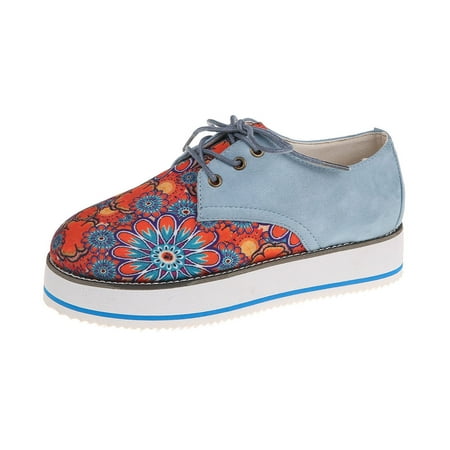 AnuirheiH Women Shoes Round Toe Bandage Clan Style Comfy Casual Shoes Printing Flat Heeled Outdoor Shoes Clearance Under $10
AnuirheiH Women Shoes Round Toe Bandage Clan Style Comfy Casual Shoes Printing Flat Heeled Outdoor Shoes Clearance Under $10