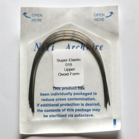 1 Pack Orthodontic Dental Super Elastic Oval Form Niti Round Arch Wires 10 Sizes