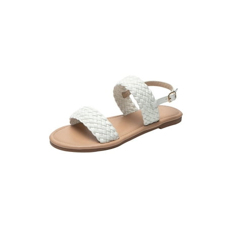 Colisha Womens Summer Sandal Slip On Casual Shoes Beach Flat Sandals Walking Fashion Braid Strap White 5.5
Colisha Womens Summer Sandal Slip On Casual Shoes Beach Flat Sandals Walking Fashion Braid Strap White 5.5