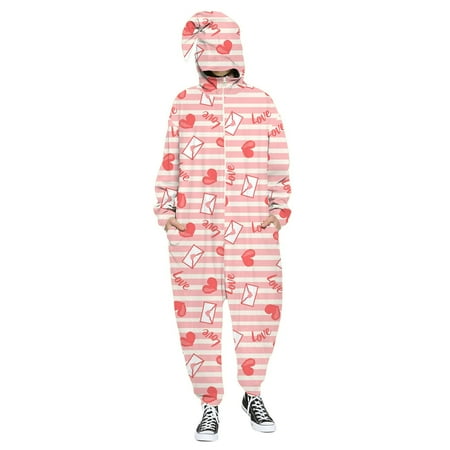 Yubnlvae Men s And Women s Valentine s Day Love Print Hooded Pullover Zipper Pajamas Party Couple Set
Yubnlvae Men s And Women s Valentine s Day Love Print Hooded Pullover Zipper Pajamas Party Couple Set