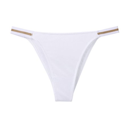 

huanledash Sexy Panties Slim Fit Ice Silk Openwork Stretchy T-back Women Briefs for Honeymoon