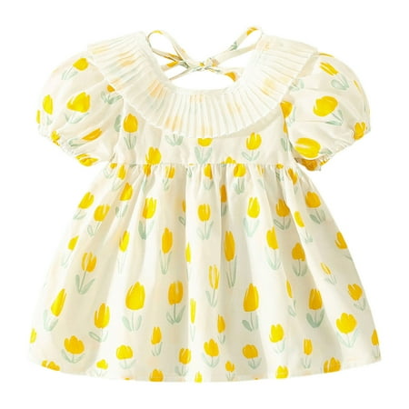 ZRBYWB Toddler Girls Dresses Short Sleeve Bowknot Floral Print Ruffles Princess Dress Dance Party Dresses Baby Girl Clothes
ZRBYWB Toddler Girls Dresses Short Sleeve Bowknot Floral Print Ruffles Princess Dress Dance Party Dresses Baby Girl Clothes