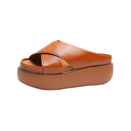 Ymiytan Womens Slides Wedge Sandals Summer Platform Sandal Beach Non-Slip Fashion Slip On Footbeds Yellow 6.5
Ymiytan Womens Slides Wedge Sandals Summer Platform Sandal Beach Non-Slip Fashion Slip On Footbeds Yellow 6.5