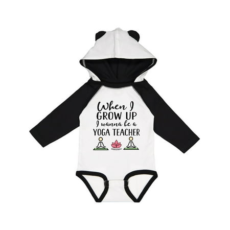 Inktastic Future Yoga Teacher Instructor Gift Baby Girl Long Sleeve Bodysuit