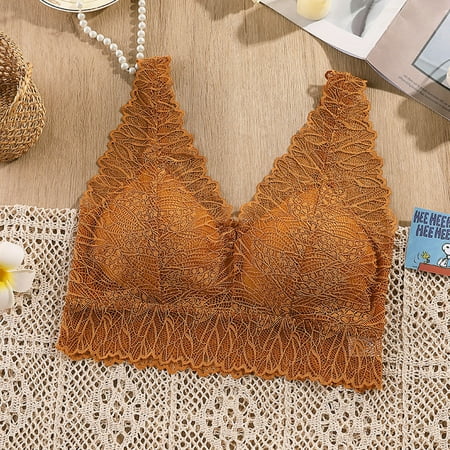 Tawop Sexy Bras For Women Cami Women S Stretch Top Brown One Size