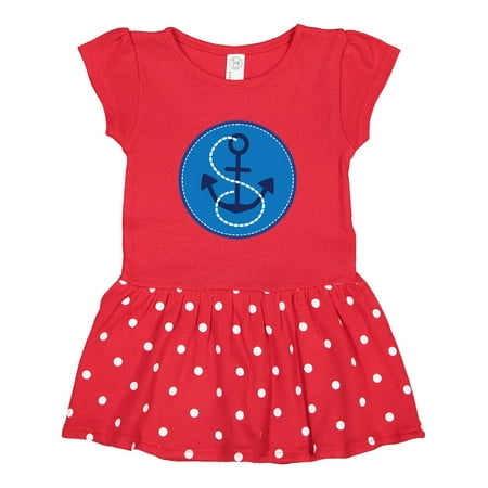 Inktastic Nautical Anchor Sailing Gift Toddler Girl Dress