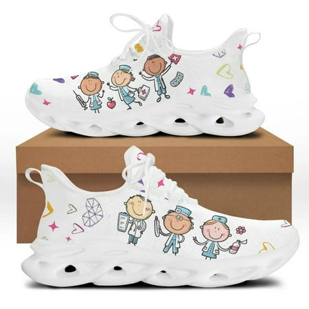 Brand Design Women Sneakers Shoes White Nursing Shoes Print Outdoor Casual Lace-up Flats Bottom Footwear Sneaker
Brand Design Women Sneakers Shoes White Nursing Shoes Print Outdoor Casual Lace-up Flats Bottom Footwear Sneaker