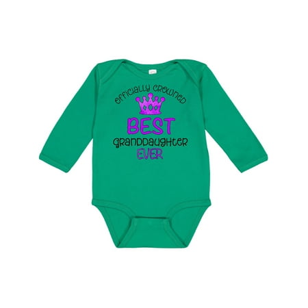 Inktastic Officially Crowned Best Granddaughter Ever purple crown Gift Baby Girl Long Sleeve Bodysuit
Inktastic Officially Crowned Best Granddaughter Ever purple crown Gift Baby Girl Long Sleeve Bodysuit