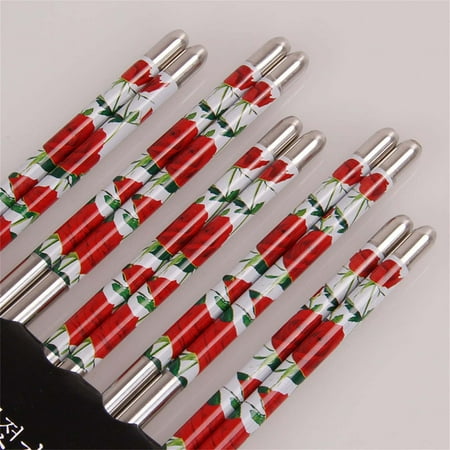 JilgTeok Stainless Steel Chopsticks Reusable Multicolor Lightweight 304 Metal Chopsticks Dishwasher Safe - 1 Pairs
JilgTeok Stainless Steel Chopsticks Reusable Multicolor Lightweight 304 Metal Chopsticks Dishwasher Safe - 1 Pairs