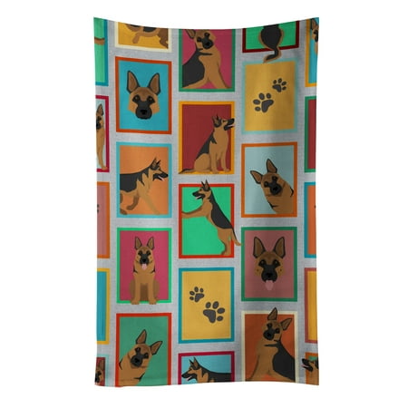 Lots of German Shepherd Kitchen Towel 15 in x 25 in
