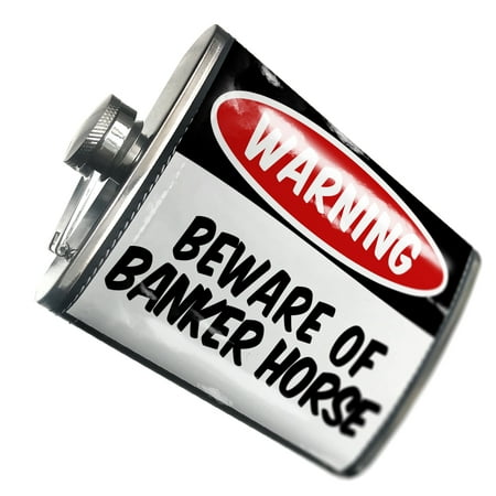 NEONBLOND Flask Beware of the Banker Horse
