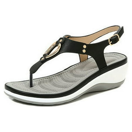 Flip Flops for Women Wide Width Wedge Sandals Ladies Party Casual Dress Platform Shoes Black Size 9
Flip Flops for Women Wide Width Wedge Sandals Ladies Party Casual Dress Platform Shoes Black Size 9