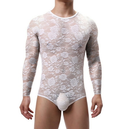 INCERUN Men s Long Sleeve Rose Print Lace One-piece Shapewear Bodysuit Leotard
INCERUN Men s Long Sleeve Rose Print Lace One-piece Shapewear Bodysuit Leotard