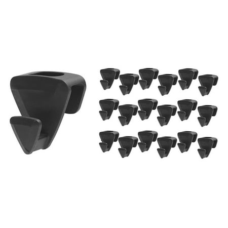 Ultra- Premium Hanger Hooks Triple Closet Space 25PC Value Pack Black