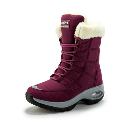 Warm Waterproof Mid-calf Winter Boots For Women