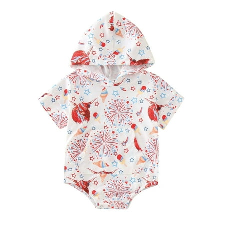 Pimfylm Printed Unisex Babies Bodysuit White 6-9 Months