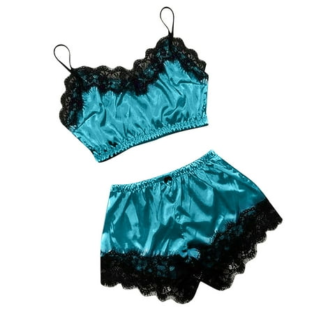 muxika Women s Sleepwear Sexy V-Neck Lingerie Lace Satin Pajama Set Cami Shorts Nightwear
muxika Women s Sleepwear Sexy V-Neck Lingerie Lace Satin Pajama Set Cami Shorts Nightwear