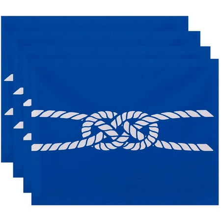 Simply Daisy 18 x 14 Carrick Bend Geometric Print Placemat