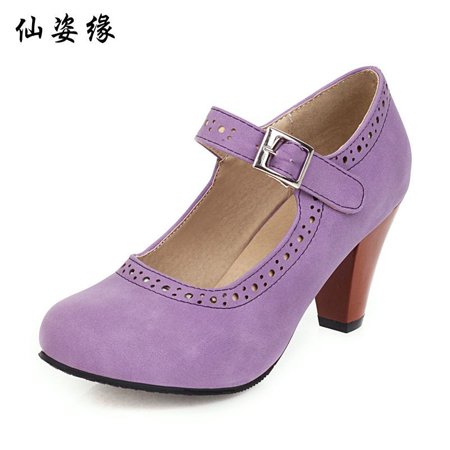 40/48 extra large women‘s shoes new single shoes round head thick heel high heels Mary Jane shoes for distribution
40/48 extra large women‘s shoes new single shoes round head thick heel high heels Mary Jane shoes for distribution