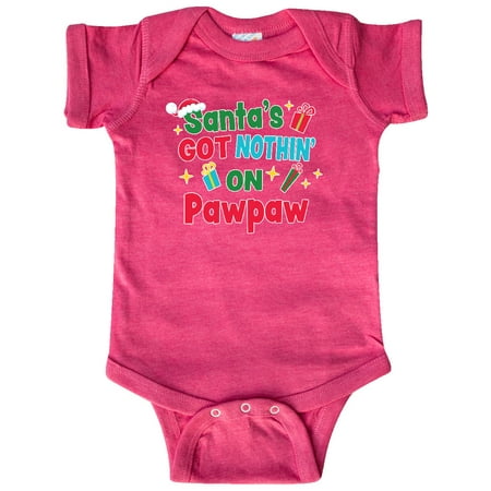 Inktastic Santa s Got Nothin on Pawpaw with Christmas Presents Gift Baby Boy or Baby Girl Bodysuit
Inktastic Santa s Got Nothin on Pawpaw with Christmas Presents Gift Baby Boy or Baby Girl Bodysuit