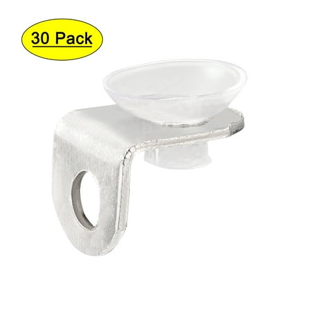 Uxcell Glass Shelf 15mm x 11mm x 12mm Fixing Clip Bracket Holder with Suction Cup 30 Pcs
Uxcell Glass Shelf 15mm x 11mm x 12mm Fixing Clip Bracket Holder with Suction Cup 30 Pcs