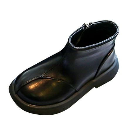JDEFEG Girls Boots Autumn and Winter Children Boots Boys and Girls Ankle Boots Thick Sole Non Slip Side Zipper Round Toe Solid Color Simple Design Comfortable Kid Fashion Boots for Girls Black 28
JDEFEG Girls Boots Autumn and Winter Children Boots Boys and Girls Ankle Boots Thick Sole Non Slip Side Zipper Round Toe Solid Color Simple Design Comfortable Kid Fashion Boots for Girls Black 28