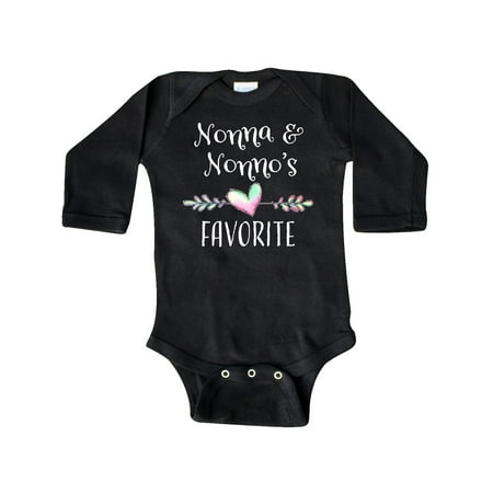 Inktastic Nonna and Nonno s Favorite- Heart Grandchild Gift Baby Boy or Baby Girl Long Sleeve Bodysuit
Inktastic Nonna and Nonno s Favorite- Heart Grandchild Gift Baby Boy or Baby Girl Long Sleeve Bodysuit