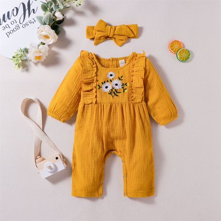 Zukuco Newborn Baby Girls Clothes Set Floral Print Ruffled Sleeve Romper Bodysuit Baby Jumpsuit Onesie Outfits
Zukuco Newborn Baby Girls Clothes Set Floral Print Ruffled Sleeve Romper Bodysuit Baby Jumpsuit Onesie Outfits