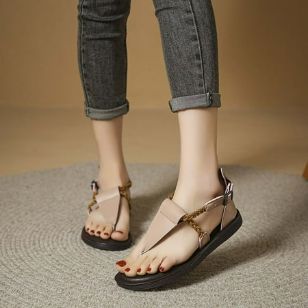 jjayotai Women Shoes Clearance Womens Summer Fashion Casual Sandals Retro Flip Flops Flat Bottom Sandals Rollbacks Beige
jjayotai Women Shoes Clearance Womens Summer Fashion Casual Sandals Retro Flip Flops Flat Bottom Sandals Rollbacks Beige