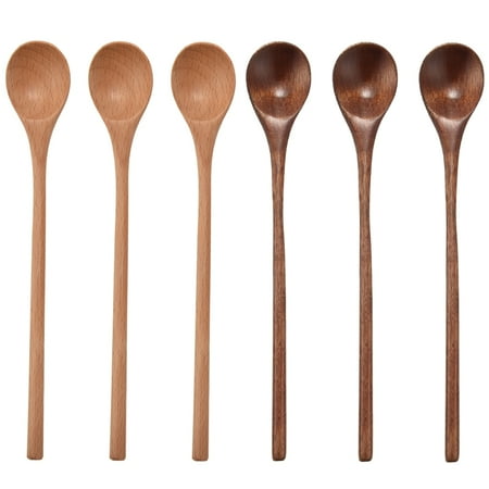 6 Pcs Wooden Spoon Long Handle Wood Spoons Mixing Stirring Soup Coffee Iced Tea Spoon Used for Kitchen Mixing Cooking
6 Pcs Wooden Spoon Long Handle Wood Spoons Mixing Stirring Soup Coffee Iced Tea Spoon Used for Kitchen Mixing Cooking
