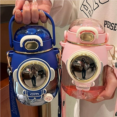 dosili Water Bottles with Straw and Shoulder Strap Cute Cartoon Water Bottle for School 28oz Portable Plastic Cup with Lid (Blue)
dosili Water Bottles with Straw and Shoulder Strap Cute Cartoon Water Bottle for School 28oz Portable Plastic Cup with Lid (Blue)