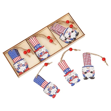 Okwish 3pcs Patriotic Gnome Wood Ornaments Independence Day Hanging Gnome Wooden Pendant Gnomes Leprechaun Cutouts Gnome Tree Ornaments for Memorial Day Home Decoration
Okwish 3pcs Patriotic Gnome Wood Ornaments Independence Day Hanging Gnome Wooden Pendant Gnomes Leprechaun Cutouts Gnome Tree Ornaments for Memorial Day Home Decoration