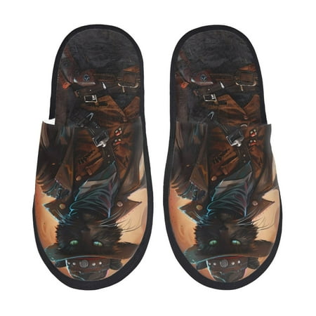 Yiaed Steampunk Cowboy Cat Print Unisex House Slippers Slip on Warm Shoes Indoor Outdoor with Anti-slip sole-Medium
Yiaed Steampunk Cowboy Cat Print Unisex House Slippers Slip on Warm Shoes Indoor Outdoor with Anti-slip sole-Medium