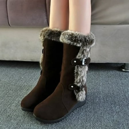 Byte Legend Women s Plus Size Mid Calf Suede Winter Warm Fleece Wedge Belt Buckle Snow Boots
Byte Legend Women s Plus Size Mid Calf Suede Winter Warm Fleece Wedge Belt Buckle Snow Boots