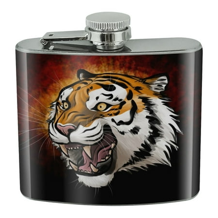 Fierce Tiger Stainless Steel 5oz Hip Drink Kidney Flask