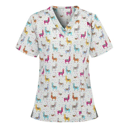 Frostluinai Savings Clearance 2023 Summer Savings Clearance! Women s Working Uniform Nursing Uniform Scrubs Top Womens Top With Two Pockets Floral Printed Short Sleeve V-neck Tee
Frostluinai Savings Clearance 2023 Summer Savings Clearance! Women s Working Uniform Nursing Uniform Scrubs Top Womens Top With Two Pockets Floral Printed Short Sleeve V-neck Tee