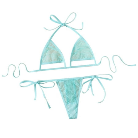 Intimates Women Strappy Lace Sheer Teddy Lingerie See Through Two Piece Push Up Bra And Panty Babydoll Lace Simple Long Sleeve Shirts for Women Blue
Intimates Women Strappy Lace Sheer Teddy Lingerie See Through Two Piece Push Up Bra And Panty Babydoll Lace Simple Long Sleeve Shirts for Women Blue