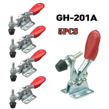 5PCS GH-201A Holding Capacity Quick Release Toggle Clamp Horizontal Clamp Tool