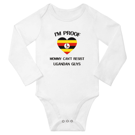 I m Proof Mommy Can t Resist Ugandan Guys Baby Long Sleeve Bodysuit Outfits (White 6 Months)
I m Proof Mommy Can t Resist Ugandan Guys Baby Long Sleeve Bodysuit Outfits (White 6 Months)