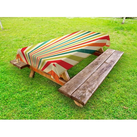 Vintage Rainbow Outdoor Tablecloth Vintage Rising Sun Pattern with Colorful Rays Retro Style Illustration Decorative Washable Fabric Picnic Tablecloth 58 X 120 Inches Multicolor by Ambesonne
Vintage Rainbow Outdoor Tablecloth Vintage Rising Sun Pattern with Colorful Rays Retro Style Illustration Decorative Washable Fabric Picnic Tablecloth 58 X 120 Inches Multicolor by Ambesonne